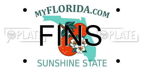 FINS Florida License Plate