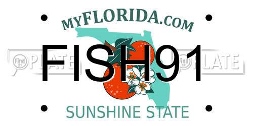 FISH91 Florida License Plate