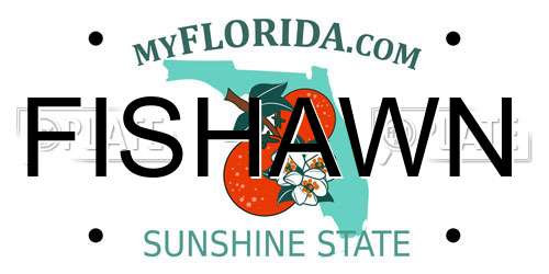 FISHAWN Florida License Plate