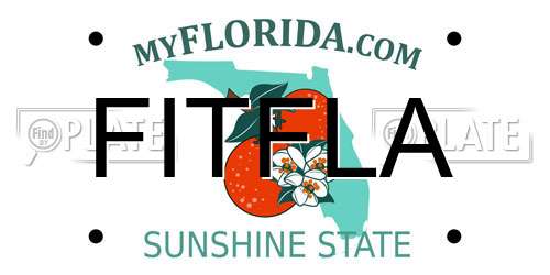 FITFLA Florida License Plate