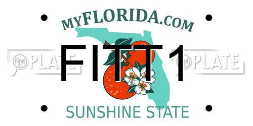 FITT1 Florida License Plate