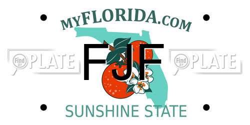 FJF Florida License Plate