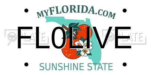 FL0LIVE Florida License Plate