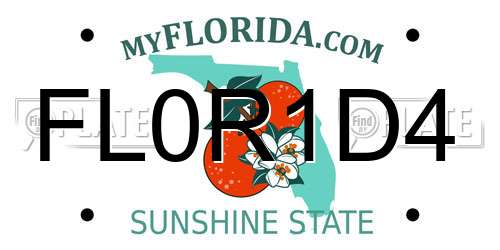 FL0R1D4 Florida License Plate