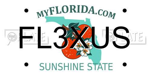 FL3XUS Florida License Plate