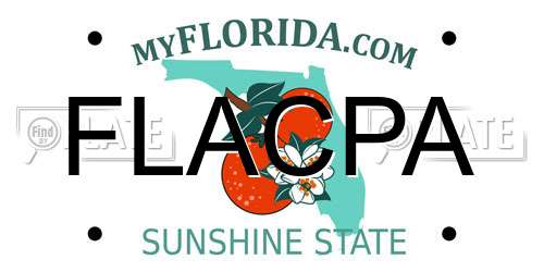 FLACPA Florida License Plate
