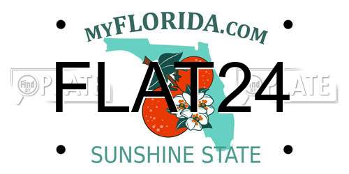 FLAT24 Florida License Plate