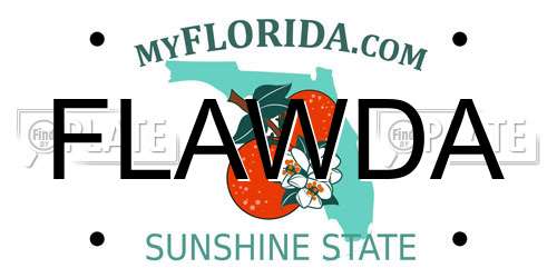 FLAWDA Florida License Plate