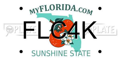 FLC4K Florida License Plate