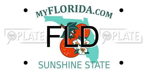 FLD Florida License Plate
