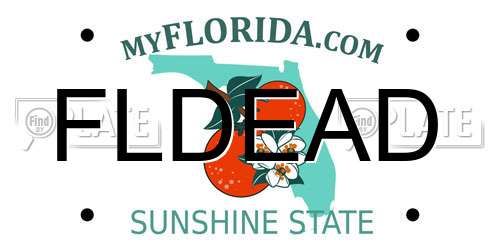FLDEAD Florida License Plate