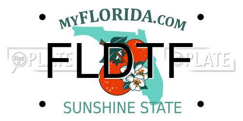 FLDTF Florida License Plate