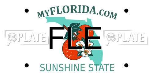 FLE Florida License Plate