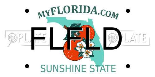 FLFLD Florida License Plate