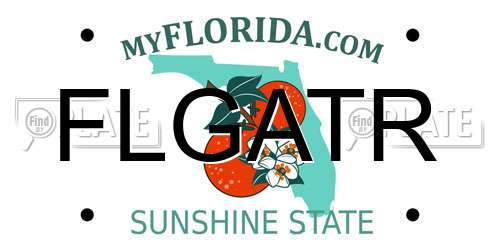 FLGATR Florida License Plate