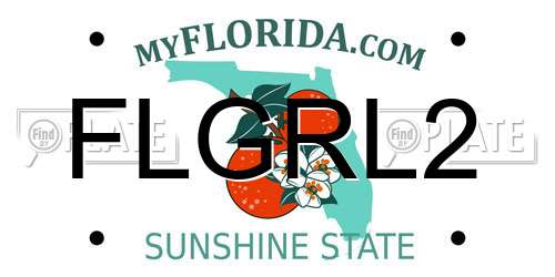 FLGRL2 Florida License Plate