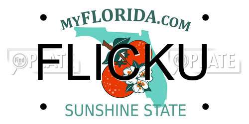 FLICKU Florida License Plate