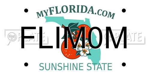 FLIM0M Florida License Plate