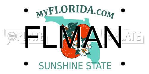 FLMAN Florida License Plate