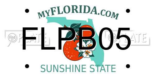 FLPB05 Florida License Plate