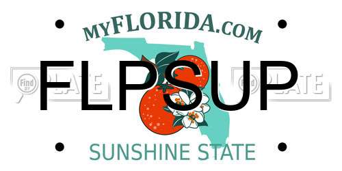 FLPSUP Florida License Plate