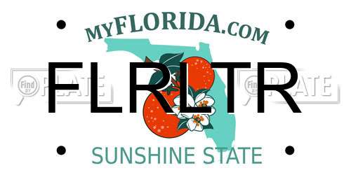 FLRLTR Florida License Plate