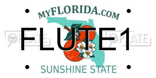 FLUTE1 Florida License Plate