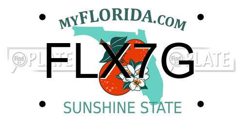 FLX7G Florida License Plate