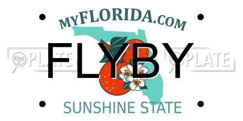 FLYBY Florida License Plate