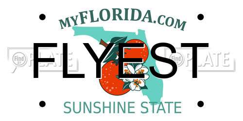 FLYEST Florida License Plate