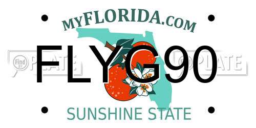 FLYG90 Florida License Plate