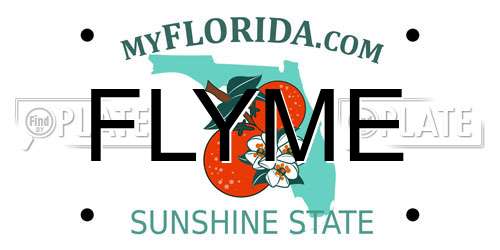 FLYME Florida License Plate