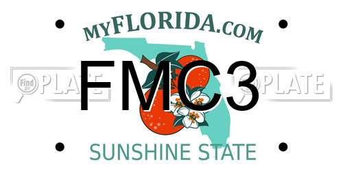 FMC3 Florida License Plate