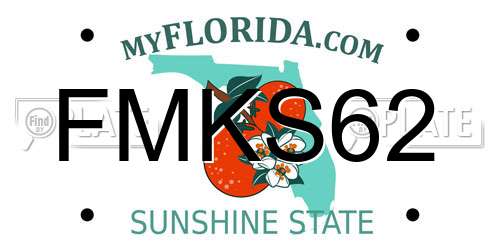 FMKS62 Florida License Plate