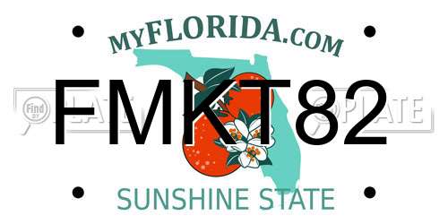 FMKT82 Florida License Plate