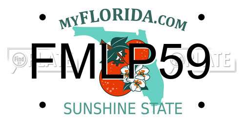 FMLP59 Florida License Plate
