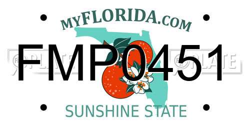 FMP0451 Florida License Plate