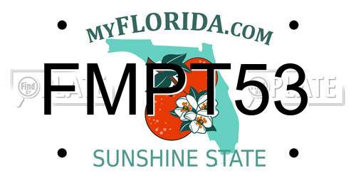 FMPT53 Florida License Plate