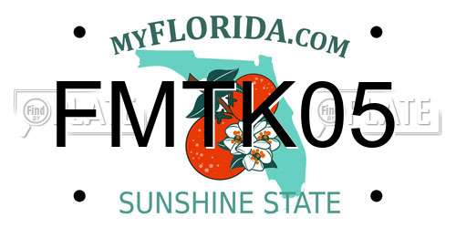 FMTK05 Florida License Plate
