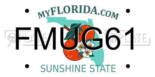 FMUG61 Florida License Plate