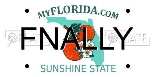 FNALLY Florida License Plate