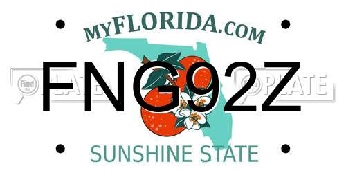 FNG92Z Florida License Plate