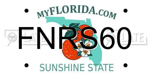 FNRS60 Florida License Plate