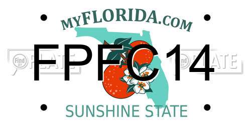 FPFC14 Florida License Plate