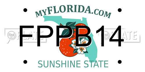 FPPB14 Florida License Plate