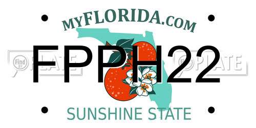 FPPH22 Florida License Plate
