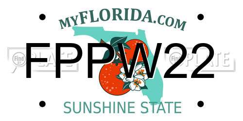 FPPW22 Florida License Plate