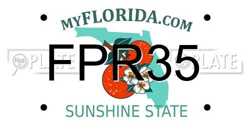 FPR35 Florida License Plate