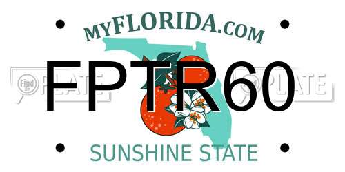 FPTR60 Florida License Plate