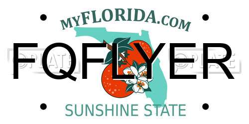 FQFLYER Florida License Plate